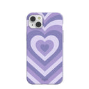 Lavender Power Hearts iPhone 14 Plus Case