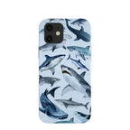 Powder Blue Sharks iPhone 12/ iPhone 12 Pro Case