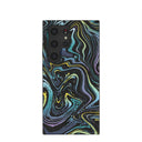 Black Space Waves Samsung Galaxy S24 Ultra Case