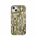 Seashell Succulent Cacti iPhone 15 Plus Case