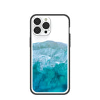 Clear Waves iPhone 13 Pro Max Case With Black Ridge